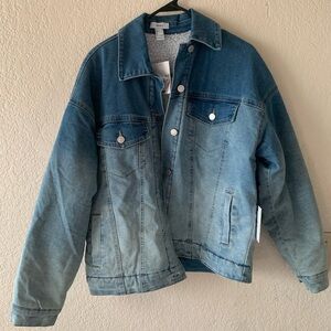 Gradient Denim Trucker Jacket